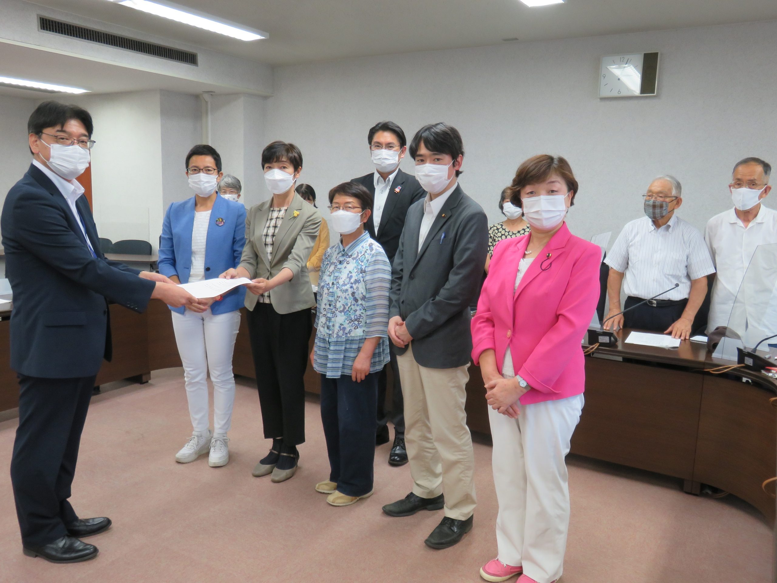 210721県要請（松戸市議団、浦安市議団、三輪県議と一緒に）