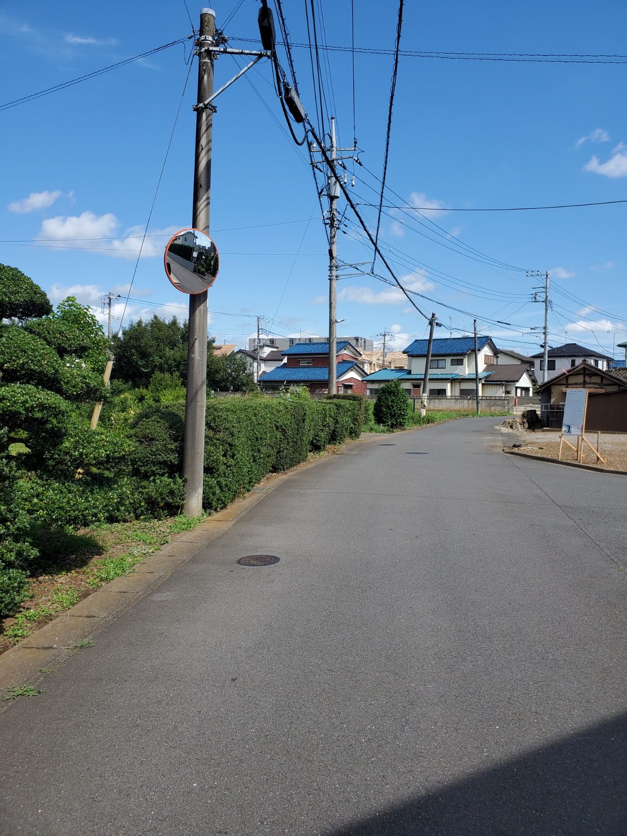 駒木地区の見にくい（経年劣化した）カーブミラーが交換されましたされ