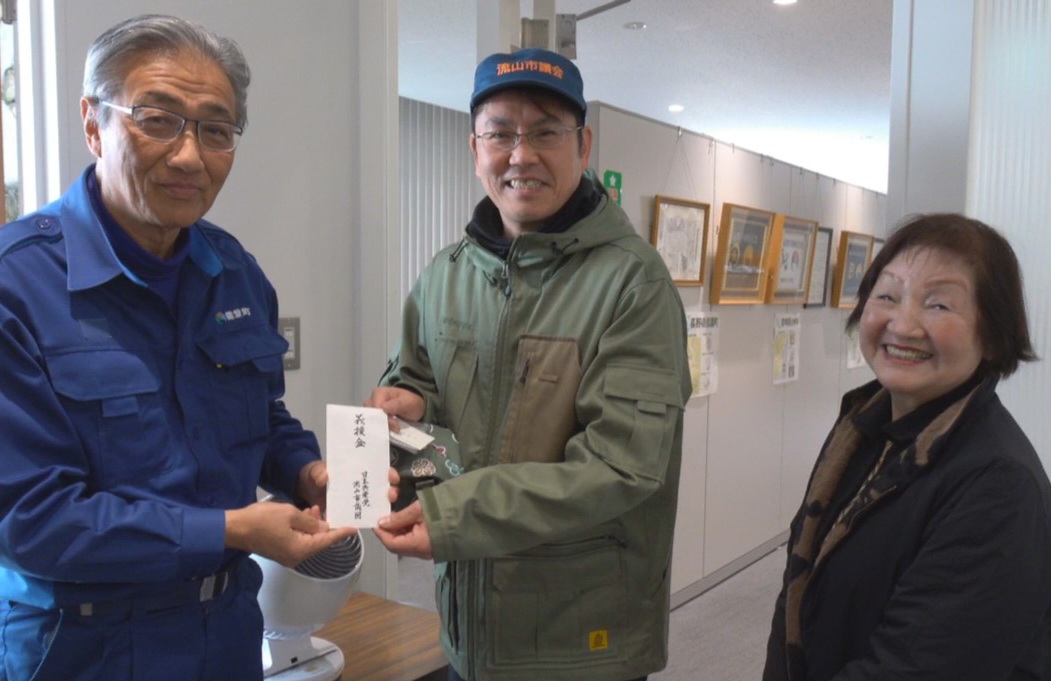 田代信夫副町長ともお会い出来ました、、、ずいぶんお痩せになられていましたが、流山市からの支援について、「大変助かりました」とお話しされていました。