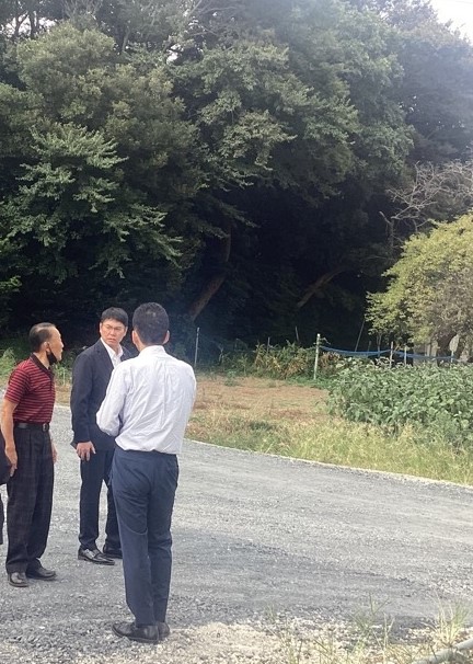 休耕田の地権者であり、前水利組合会長（現在は解散）